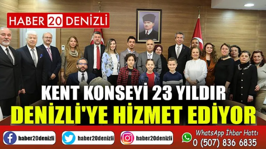 Kent Konseyi 23 yıldır Denizli'ye hizmet ediyor