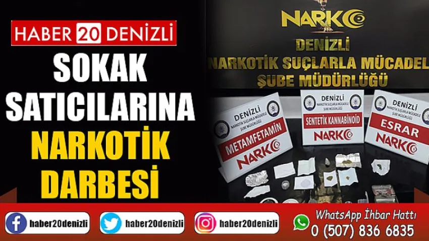 Sokak satıcılarına narkotik darbesi