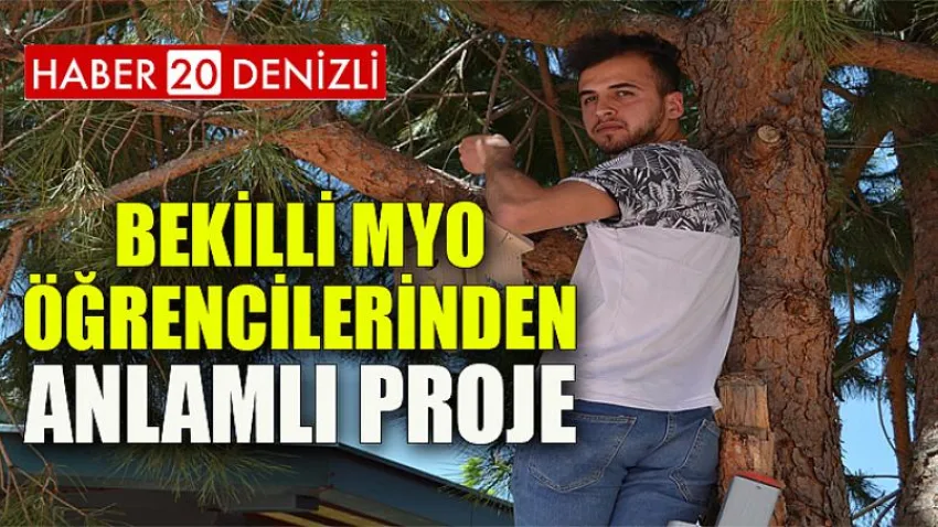 Bekilli MYO Öğrencilerinden Anlamlı Proje