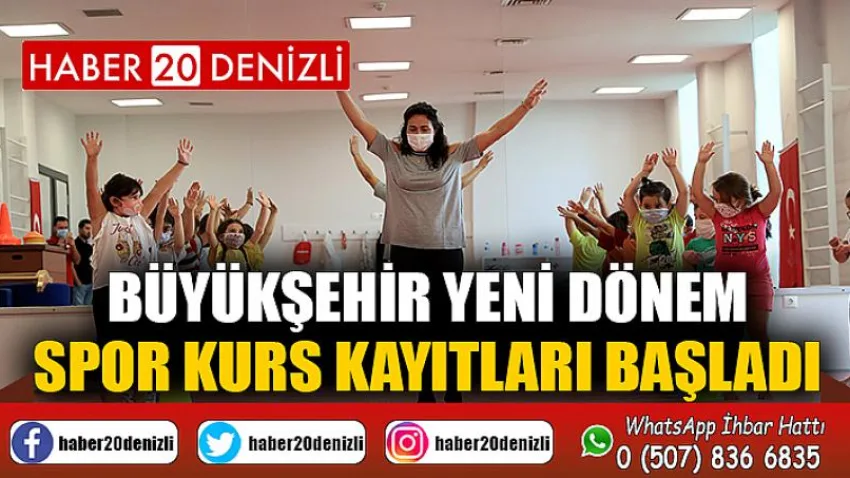 Büyükşehir yeni dönem spor kurs kayıtları başladı