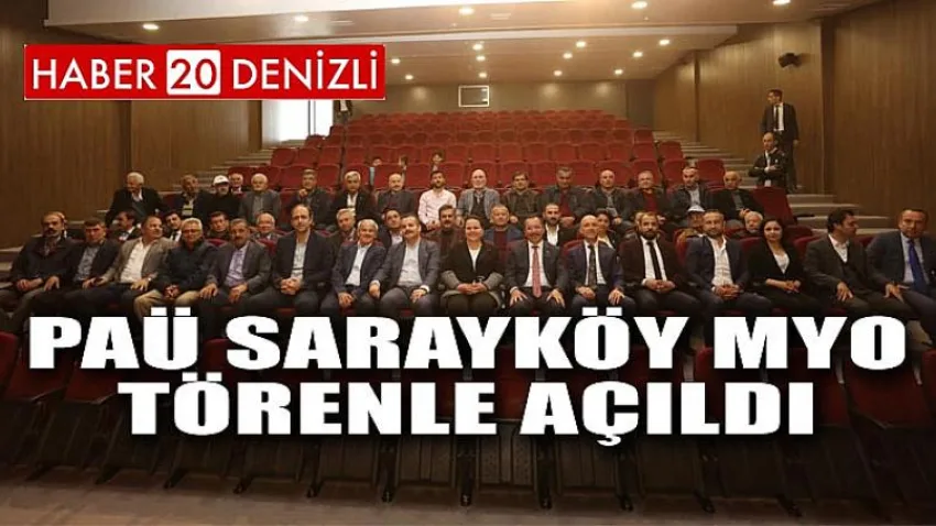 PAÜ Sarayköy Myo Törenle Açıldı