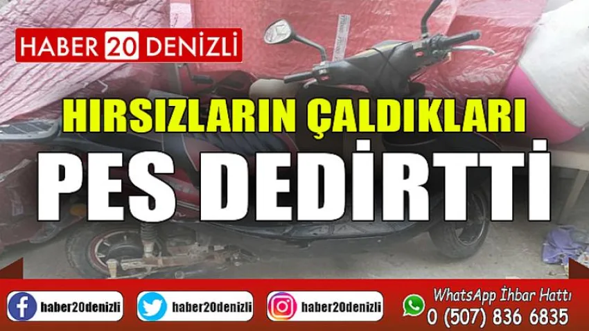 Hırsızların çaldıkları pes dedirtti