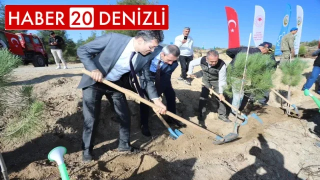 Mehmetçik Hatıra Ormanı’nda binlerce fidan toprakla buluştu