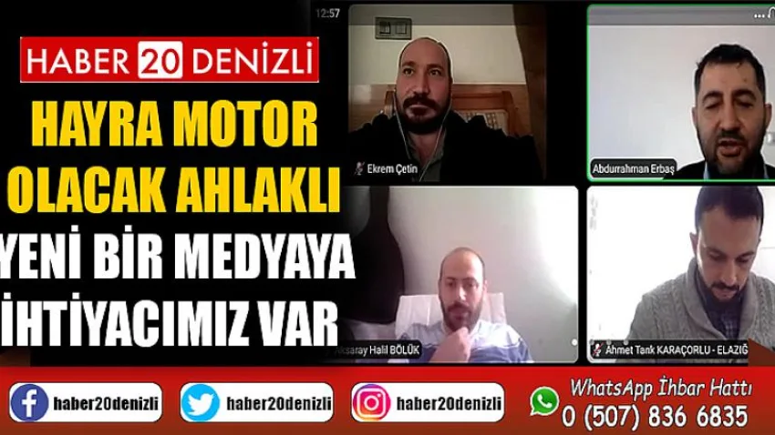 Hayra Motor Olacak Ahlaklı Yeni Bir Medyaya İhtiyacımız Var