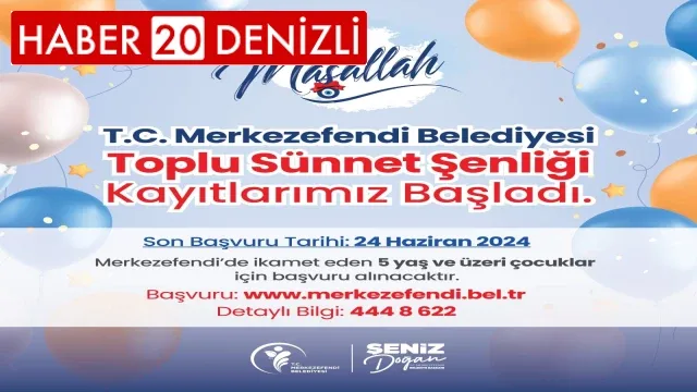 Merkezefendi’de toplu sünnet etkinliği kayıtları başladı