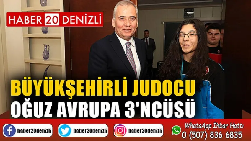 Büyükşehirli judocu Oğuz Avrupa 3'ncüsü