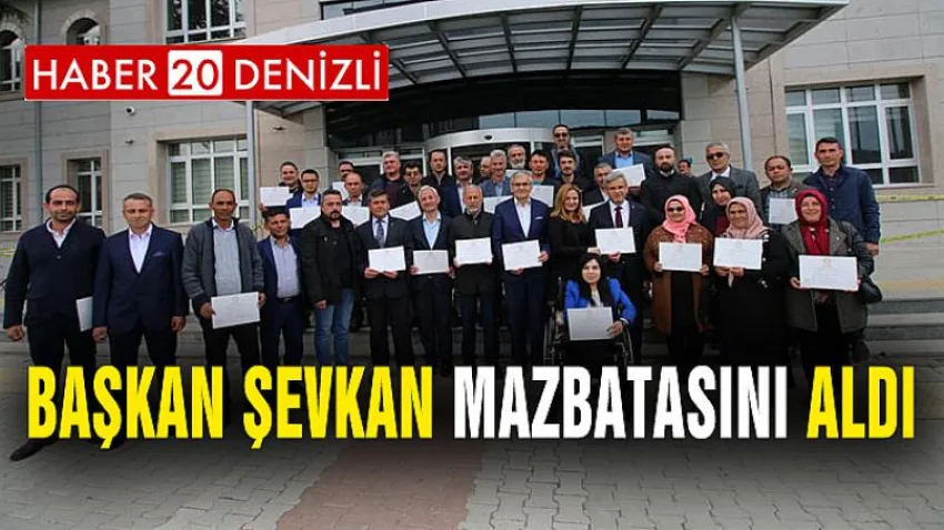 Başkan Şevkan Mazbatasını Aldı
