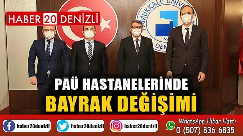 PAÜ Hastanelerinde Bayrak Değişimi