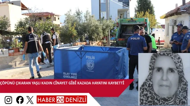 Çöpünü çıkaran yaşlı kadın cinayet gibi kazada hayatını kaybetti