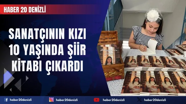 Sanatçı annenin kızı, 10 yaşında şiir kitabı çıkardı
