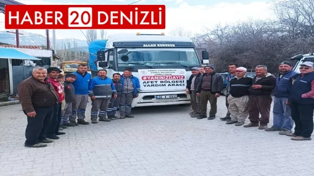 Çameli’nden deprem bölgesine odun desteği