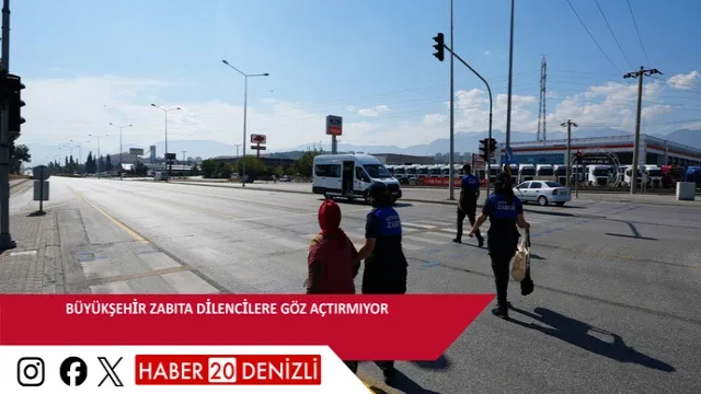 Büyükşehir Zabıta dilencilere göz açtırmıyor