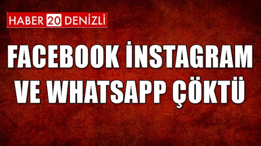 Facebook İnstagram ve WhatsApp Çöktü