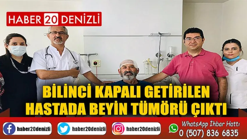 Bilinci kapalı getirilen hastada beyin tümörü çıktı