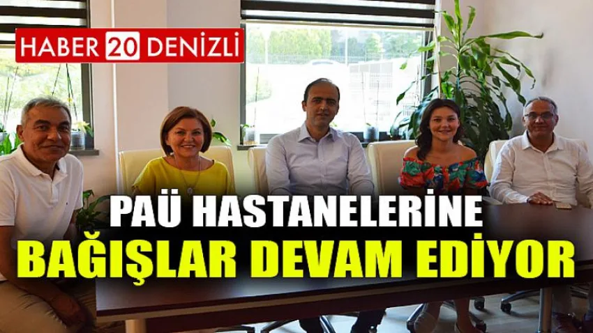 PAÜ Hastanelerine Bağışlar Devam Ediyor