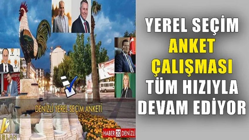 Yerel Seçim Anket Çalışması Tüm Hızıyla Devam Ediyor