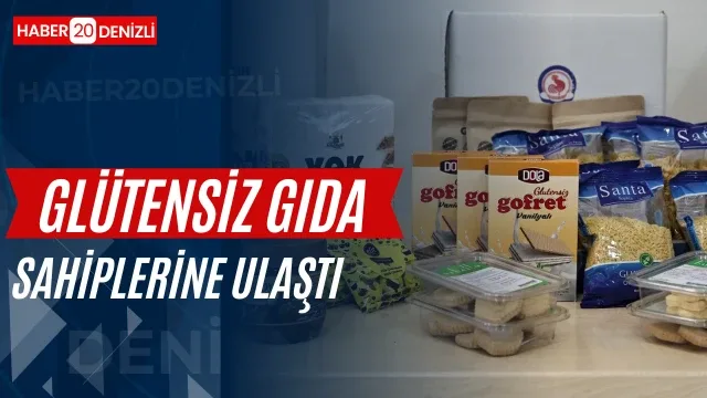 Denizli Büyükşehir’in glütensiz gıda paketleri sahiplerine ulaştı