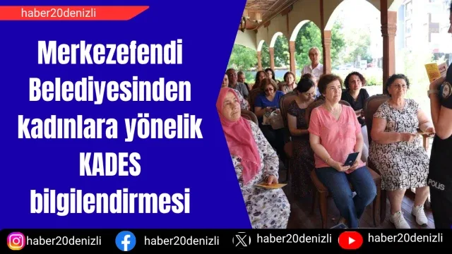 Merkezefendi Belediyesinden kadınlara yönelik KADES bilgilendirmesi