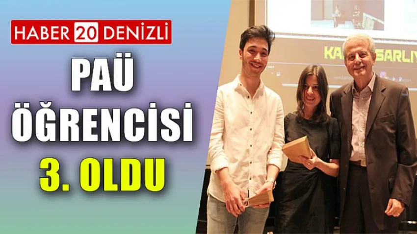 PAÜ Öğrencisi 3. Oldu