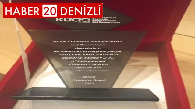 PAÜ öğrencileri 6. Uluslararası Kozmetik Kongresinden dereceyle döndü