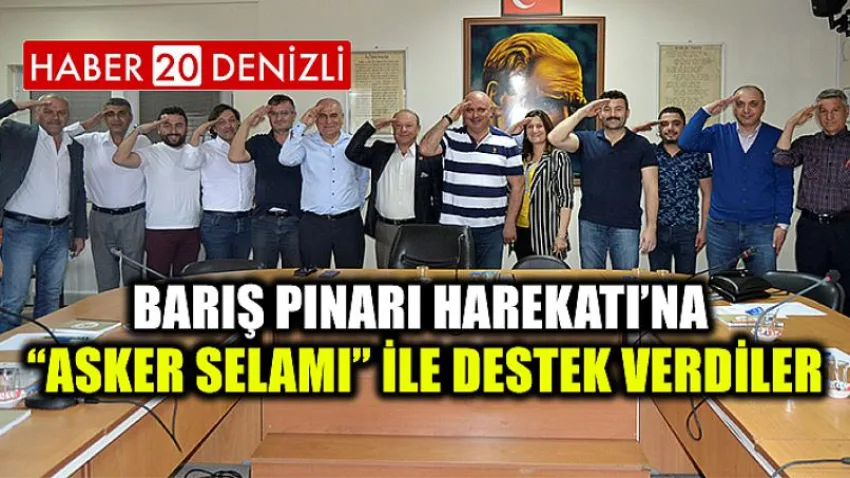 Barış Pınarı Harekatına “Asker Selamı” ile destek verdiler