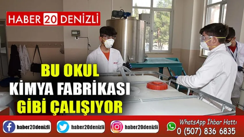 Bu Okul Kimya Fabrikası Gibi Çalışıyor