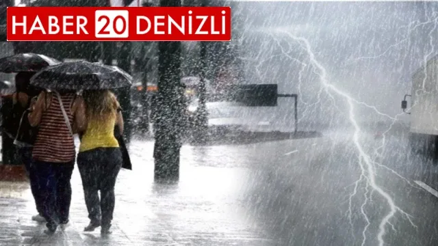 Denizli’ye kuvvetli yağış uyarısı