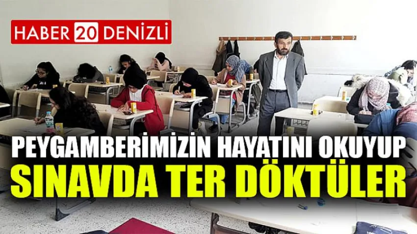 Peygamberimizin Hayatını Okuyup Sınavda Ter Döktüler