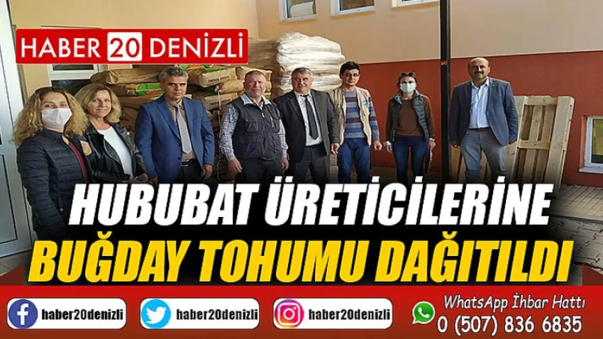Hububat Üreticilerine Buğday Tohumu Dağıtıldı