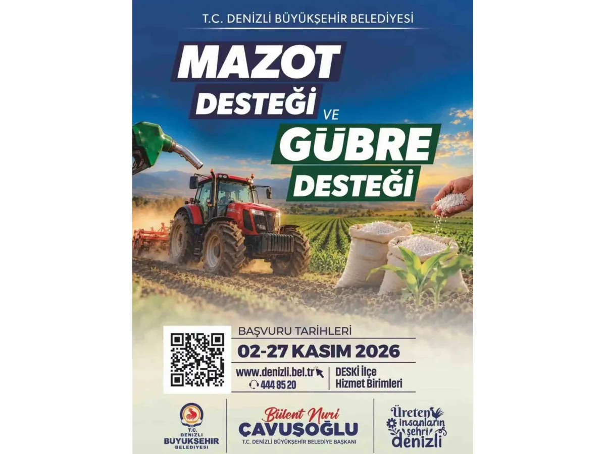 Denizli Büyükşehir Belediyesinden çiftçilere mazot ve gübre desteği