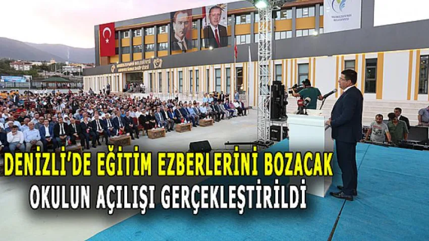 Eğitim Ezberlerini Bozacak Okulun Açılışı Gerçekleştirildi