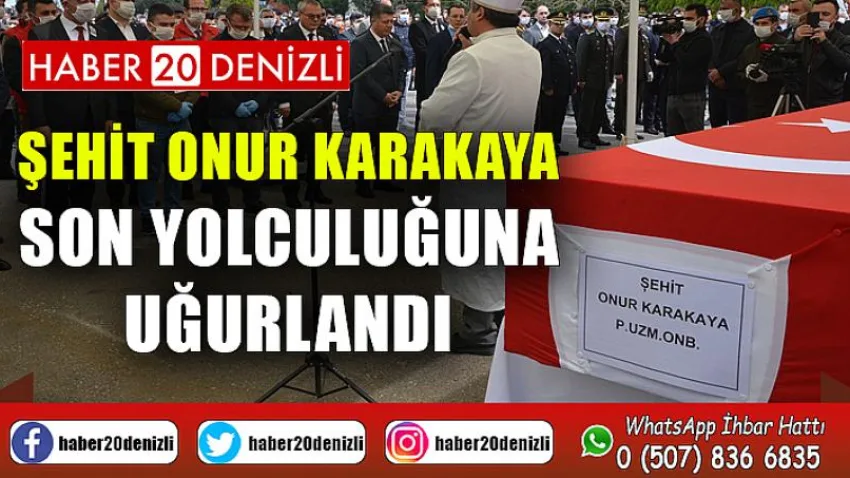 Şehit Onur Karakaya son yolculuğuna uğurlandı