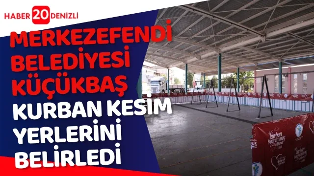 Merkezefendi Belediyesi küçükbaş kurban kesim yerlerini belirledi