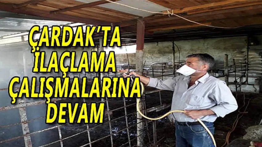 Çardak'ta İlaçlama Çalışmalarına Devam