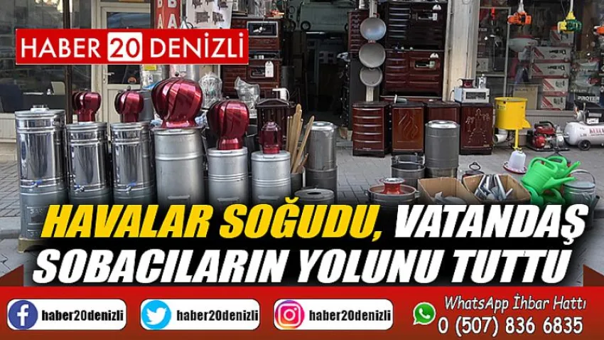 Havalar soğudu, vatandaş sobacıların yolunu tuttu