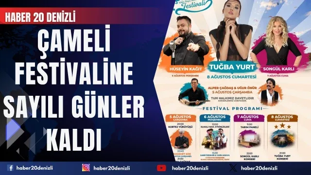 Çameli 10. Kültür, Turizm, Tarım ve Doğa Sporları Festivaline sayılı günler kaldı