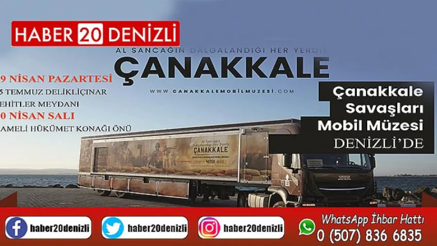 Çanakkale Mobil Müzesi, Çanakkale ruhunu Denizli’ye getiriyor