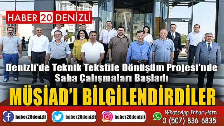 Denizli'de Teknik Tekstile Dönüşüm Projesi'nde Saha Çalışmaları Başladı