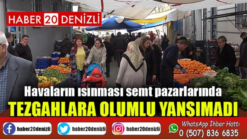 Havaların ısınması semt pazarlarında tezgahlara olumlu yansımadı