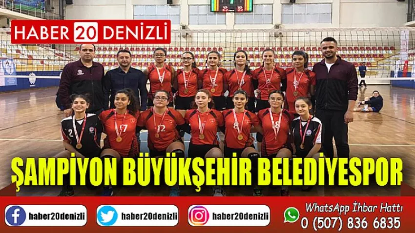 Voleybolda şampiyon Büyükşehir Belediyespor