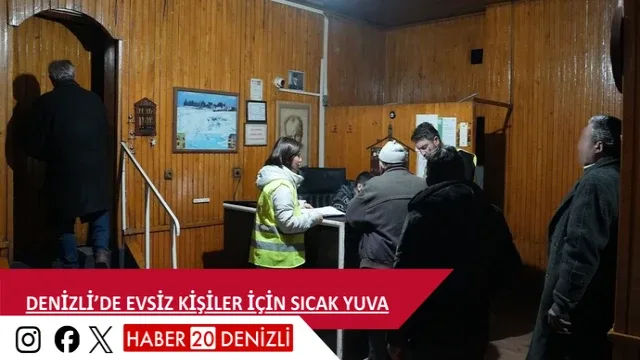 Denizli’de evsiz kişiler için sıcak yuva