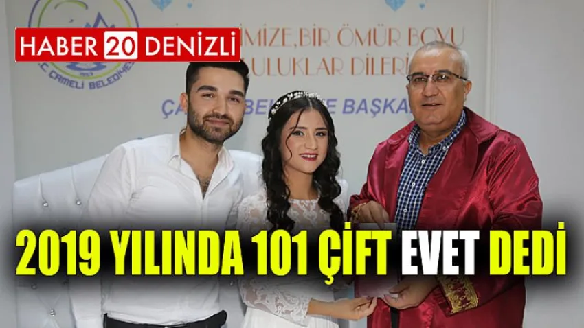 2019 Yılında 101 Çift Evet Dedi