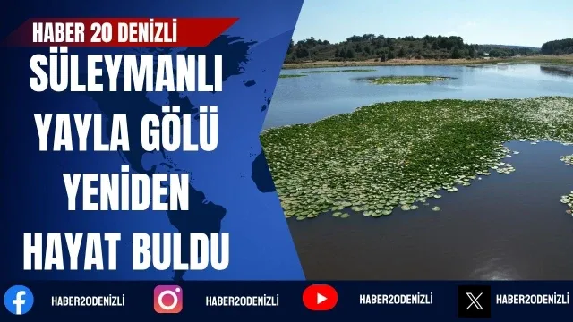 Kuruma noktasına gelen Süleymanlı Yayla Gölü yeniden hayat buldu