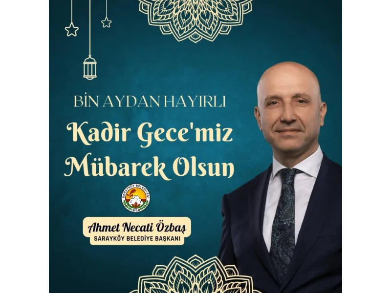 Başkan Özbaş'ın Kandil Mesajı