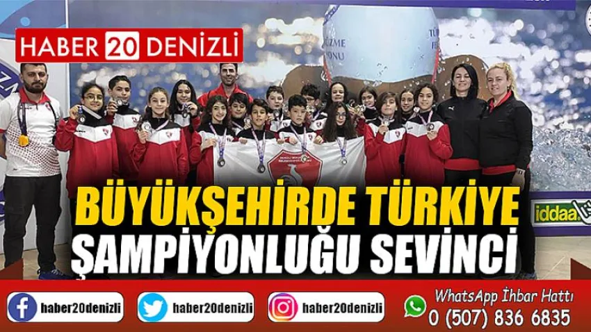 Büyükşehirde Türkiye Şampiyonluğu sevinci