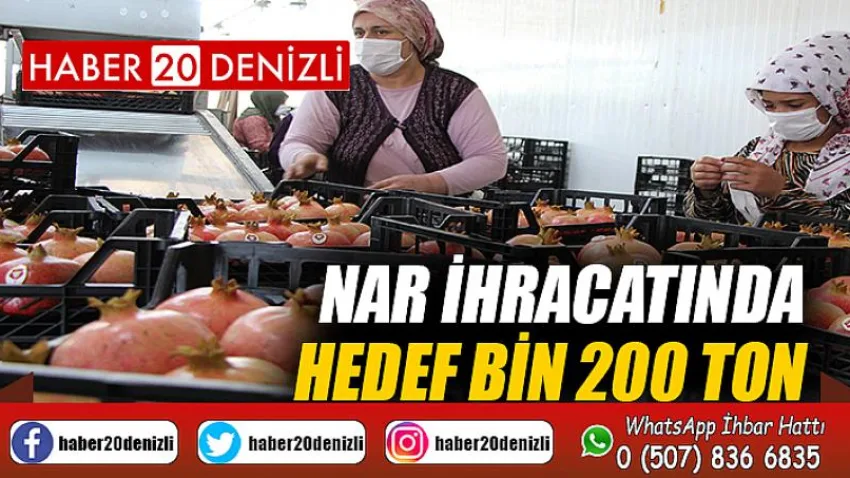 Nar ihracatında hedef bin 200 ton