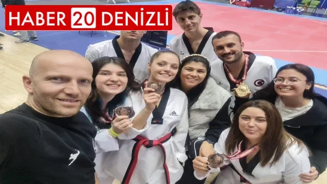 Denizli’ye 4 madalya getiren sporcular gözünü olimpiyatlara dikti