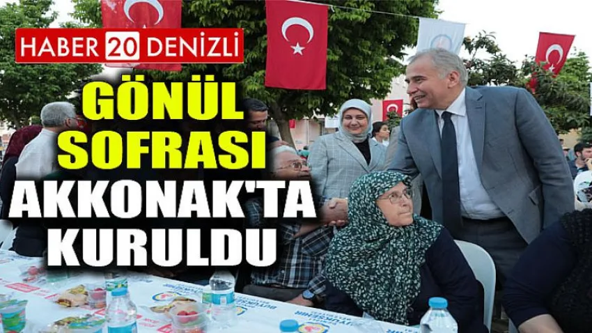 Gönül sofrası Akkonak'ta kuruldu