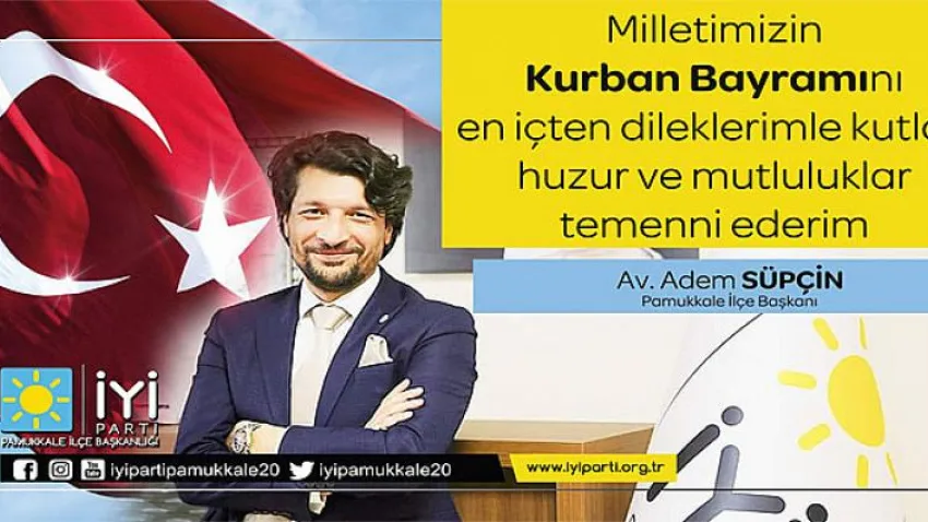 Adem Süpçin'den Kurban Bayramı Mesajı