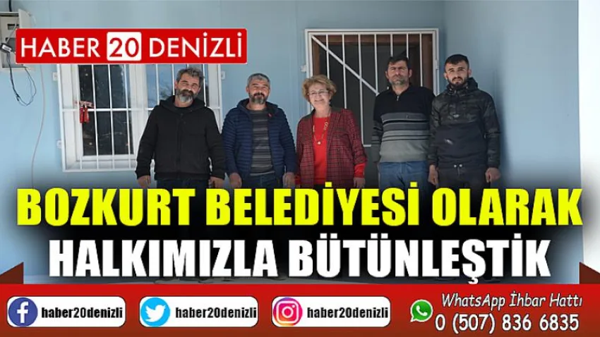 Bozkurt Belediyesi olarak, halkımızla bütünleştik